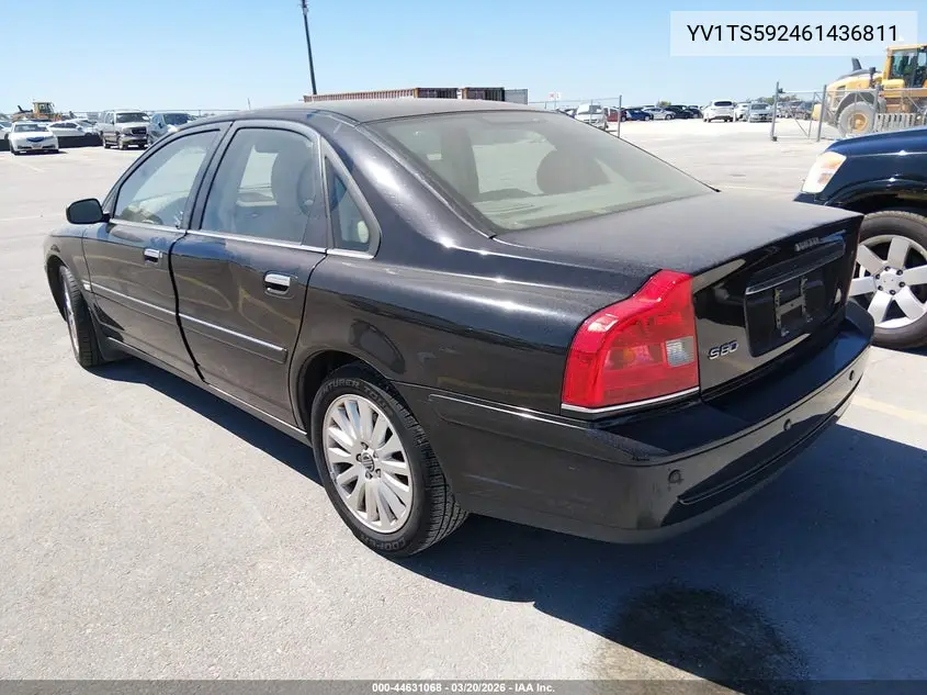 2006 Volvo S80 2.5T VIN: YV1TS592461436811 Lot: 44631068