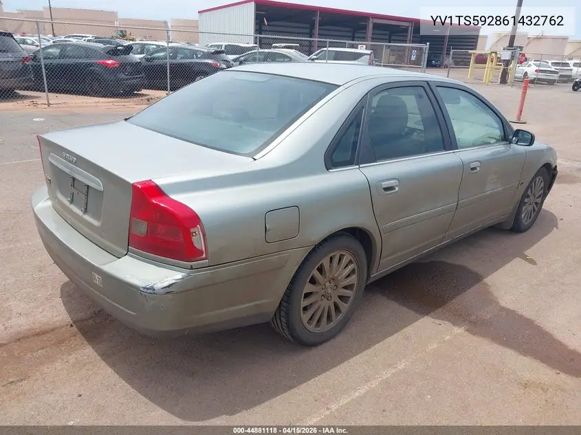 2006 Volvo S80 2.5T VIN: YV1TS592861432762 Lot: 44881118