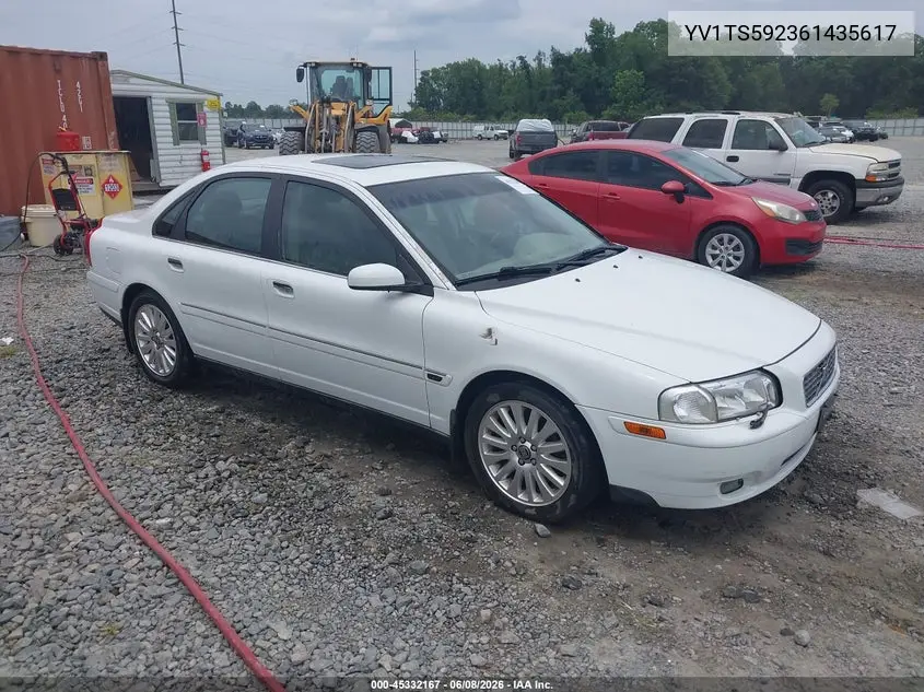 2006 Volvo S80 2.5T VIN: YV1TS592361435617 Lot: 45332167