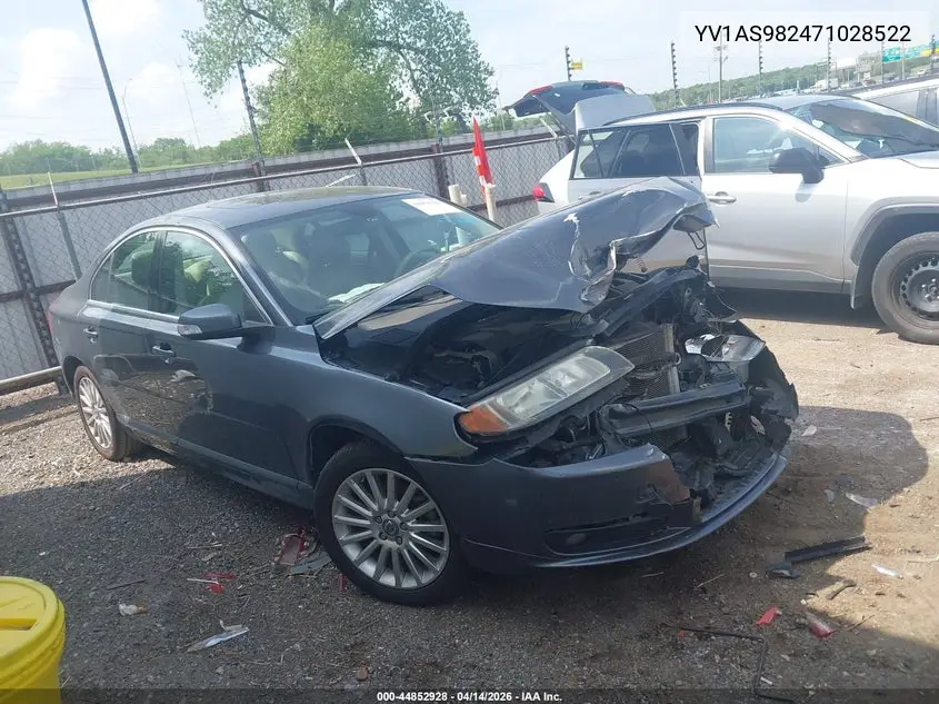 2007 Volvo S80 3.2 VIN: YV1AS982471028522 Lot: 44852928