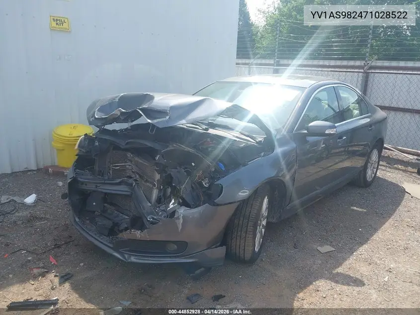 2007 Volvo S80 3.2 VIN: YV1AS982471028522 Lot: 44852928