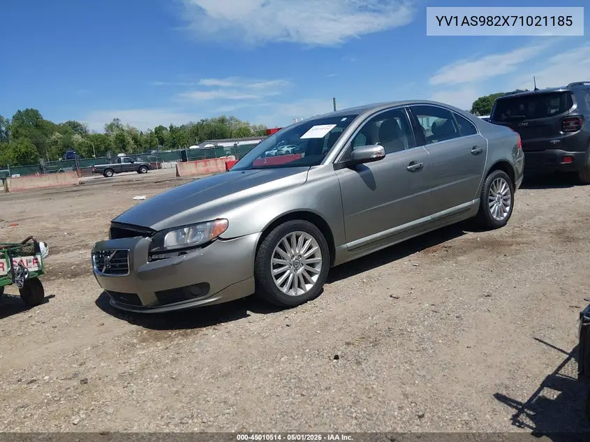 2007 Volvo S80 3.2 VIN: YV1AS982X71021185 Lot: 45010514