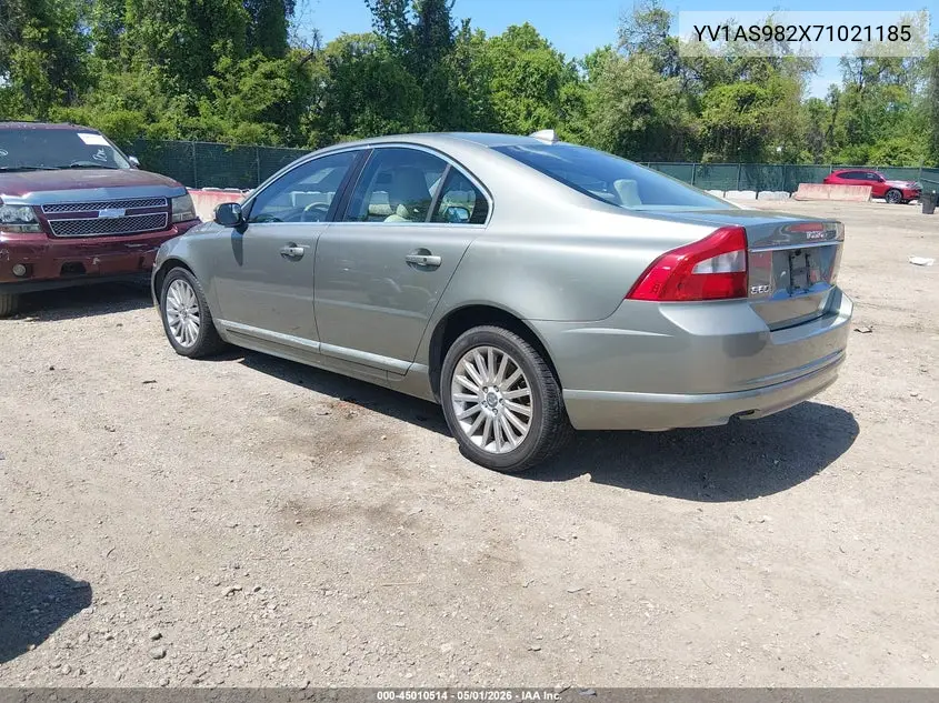 2007 Volvo S80 3.2 VIN: YV1AS982X71021185 Lot: 45010514