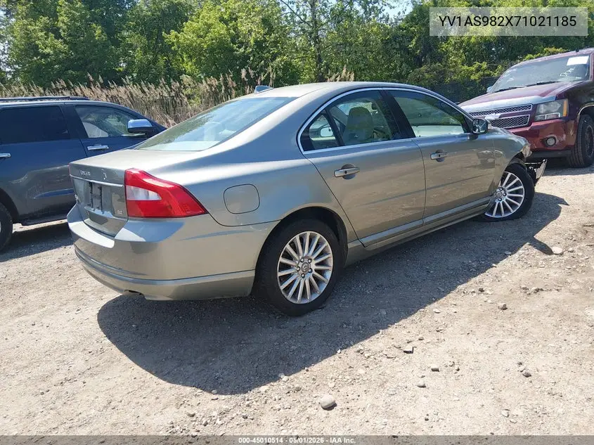 2007 Volvo S80 3.2 VIN: YV1AS982X71021185 Lot: 45010514