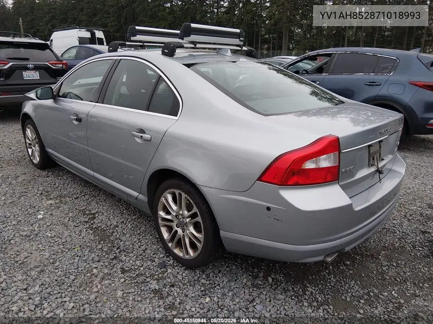 2007 Volvo S80 V8 VIN: YV1AH852871018993 Lot: 45150946