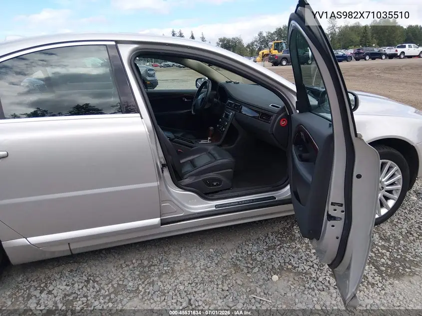 2007 Volvo S80 3.2 VIN: YV1AS982X71035510 Lot: 45531634