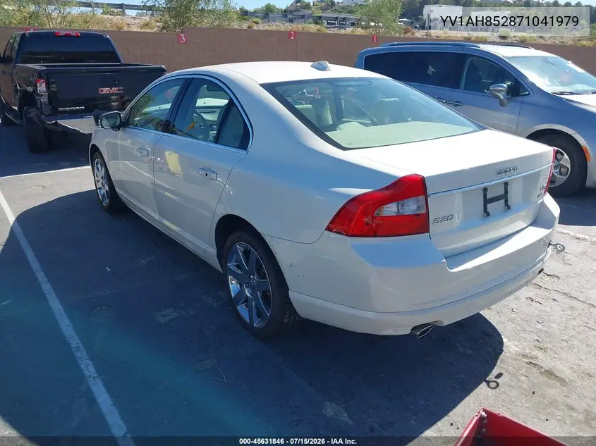 2007 Volvo S80 V8 VIN: YV1AH852871041979 Lot: 45631846