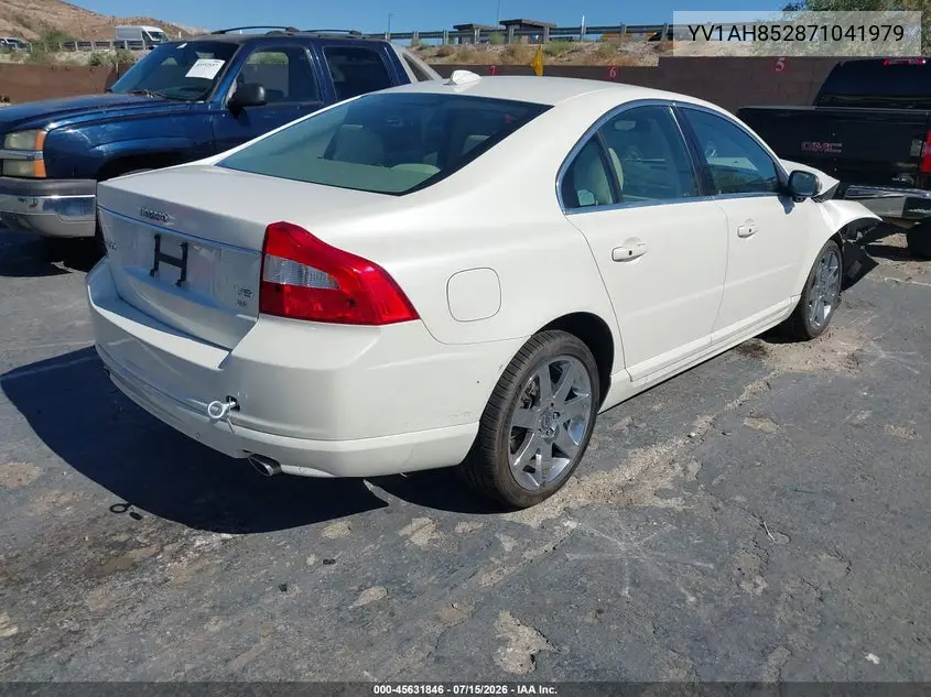 2007 Volvo S80 V8 VIN: YV1AH852871041979 Lot: 45631846