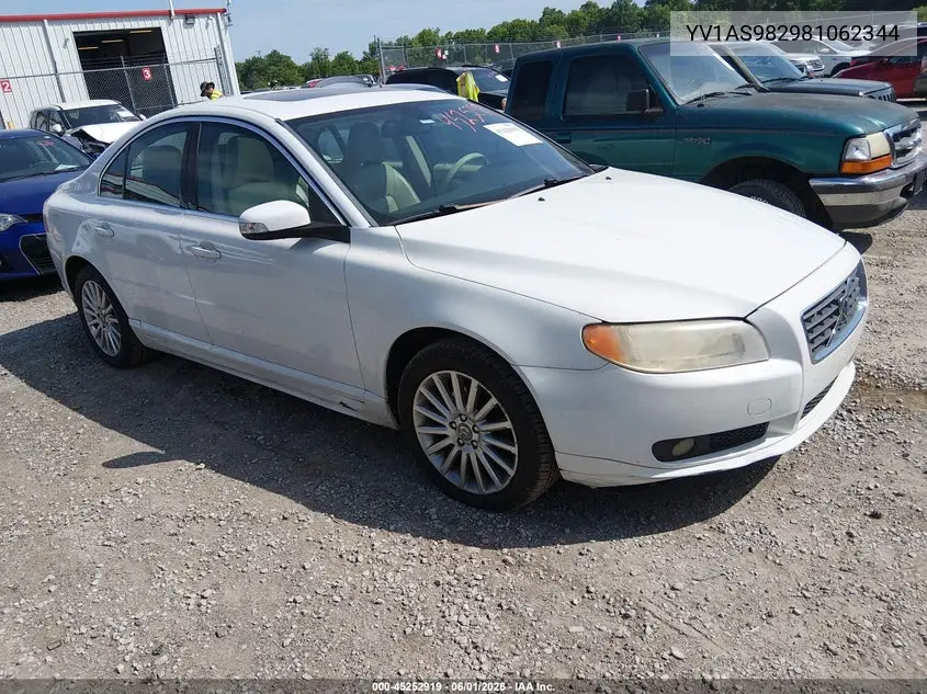 2008 Volvo S80 3.2 VIN: YV1AS982981062344 Lot: 45252919