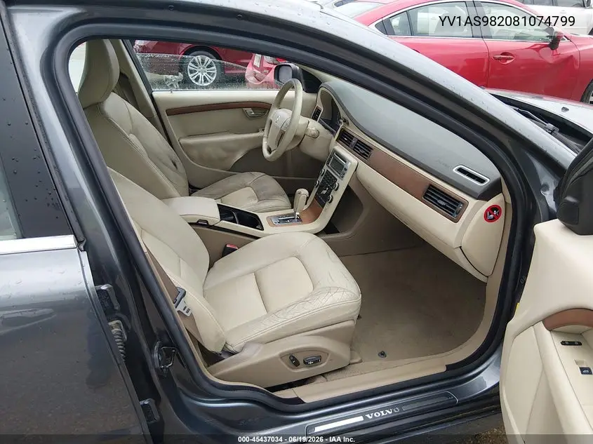 2008 Volvo S80 3.2L VIN: YV1AS982081074799 Lot: 45437034