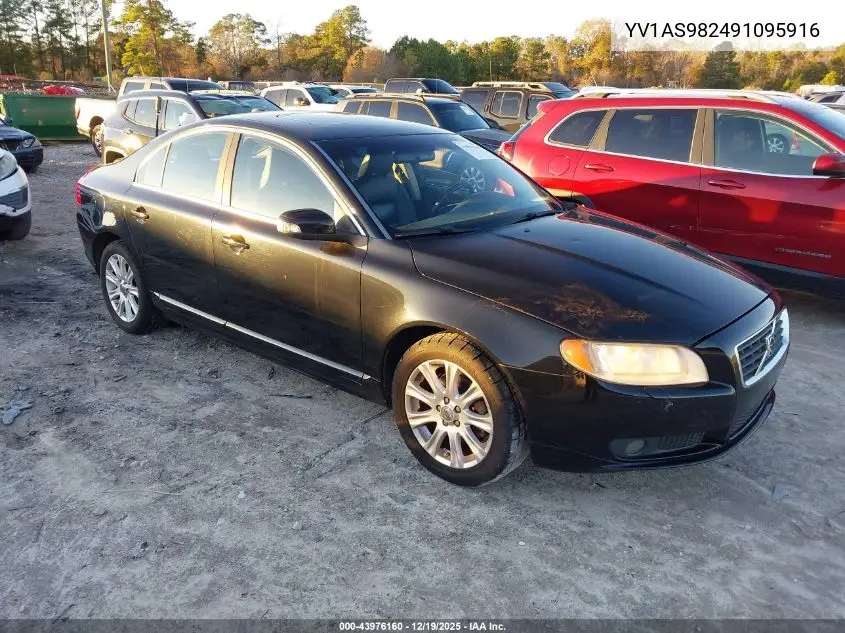 2009 Volvo S80 3.2 VIN: YV1AS982491095916 Lot: 43976160