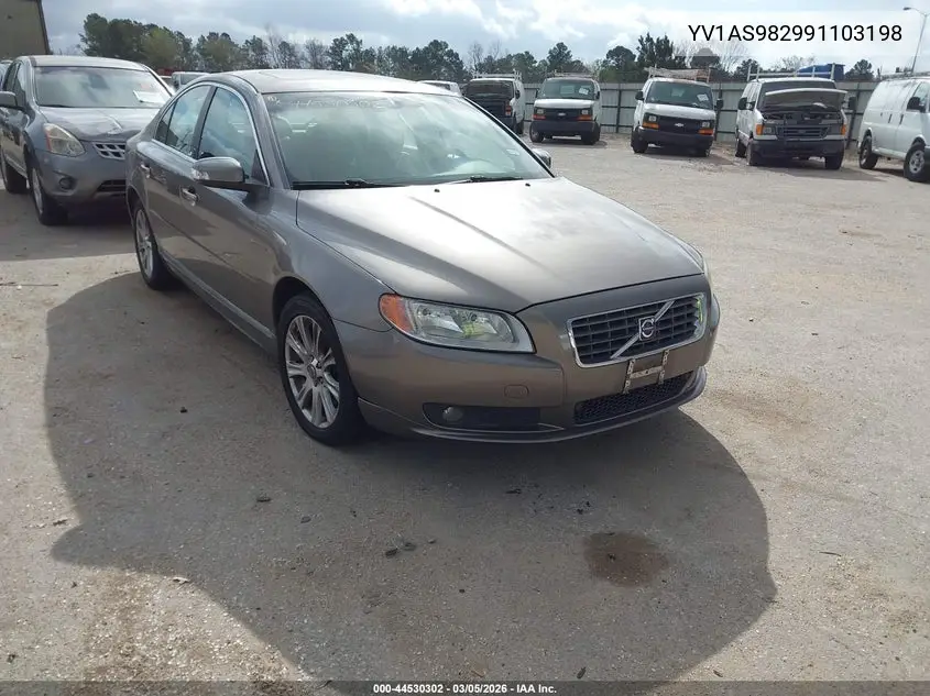 2009 Volvo S80 3.2 VIN: YV1AS982991103198 Lot: 44530302