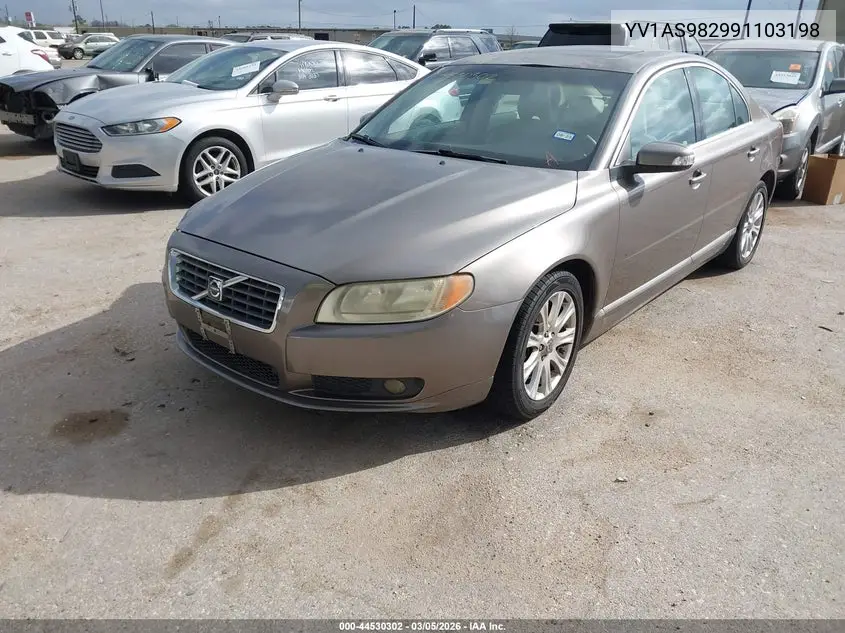 2009 Volvo S80 3.2 VIN: YV1AS982991103198 Lot: 44530302
