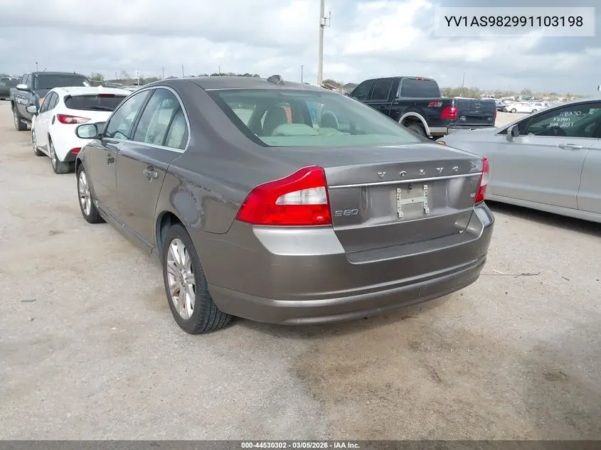 2009 Volvo S80 3.2 VIN: YV1AS982991103198 Lot: 44530302