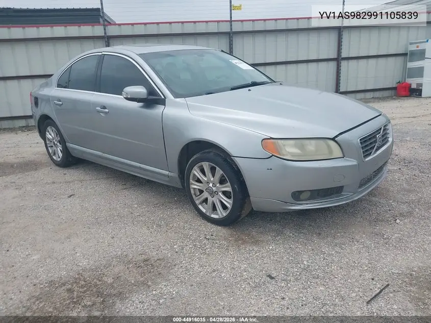 2009 Volvo S80 3.2 VIN: YV1AS982991105839 Lot: 44916035