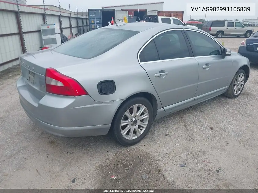 2009 Volvo S80 3.2 VIN: YV1AS982991105839 Lot: 44916035