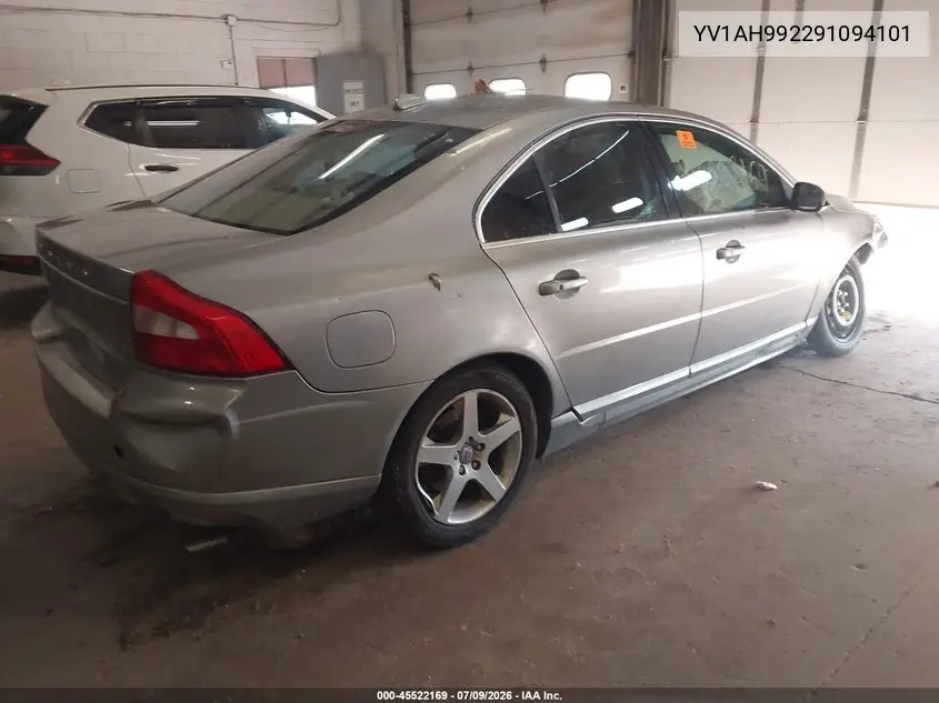 2009 Volvo S80 T6 VIN: YV1AH992291094101 Lot: 45522169