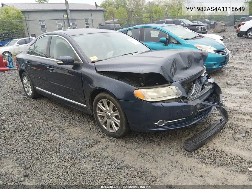 2010 Volvo S80 3.2 VIN: YV1982AS4A1118649 Lot: 45052795