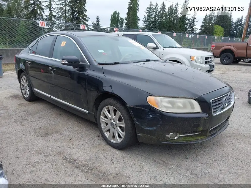 2010 Volvo S80 3.2 VIN: YV1982AS2A1130153 Lot: 45163427