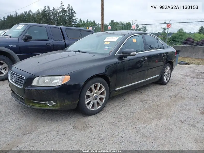 2010 Volvo S80 3.2 VIN: YV1982AS2A1130153 Lot: 45163427