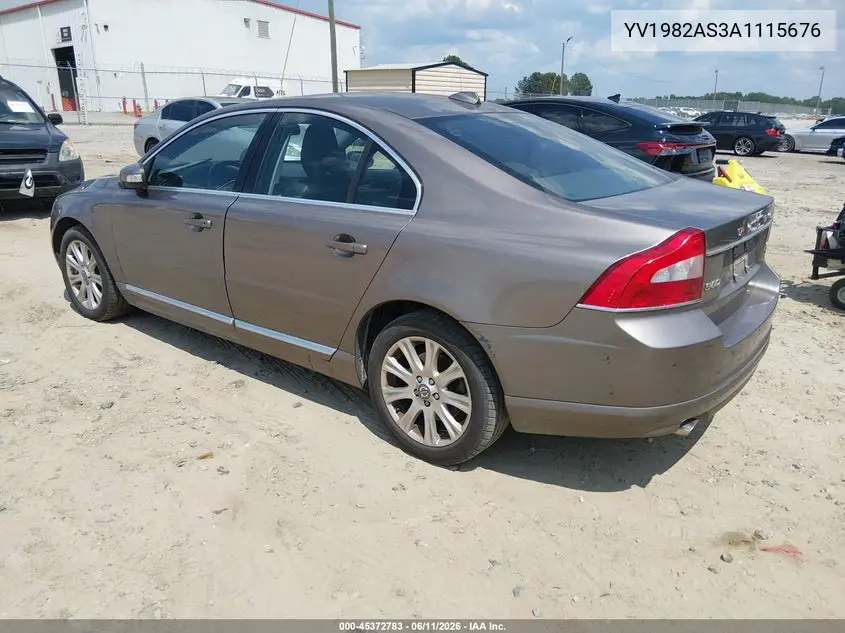 2010 Volvo S80 3.2 VIN: YV1982AS3A1115676 Lot: 45372783