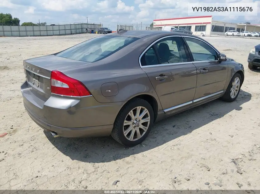 2010 Volvo S80 3.2 VIN: YV1982AS3A1115676 Lot: 45372783