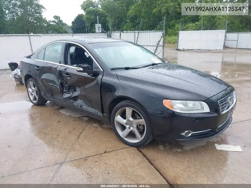 2010 Volvo S80 T6 VIN: YV1992AHXA1125347 Lot: 45402531