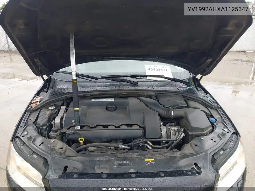 2010 Volvo S80 T6 VIN: YV1992AHXA1125347 Lot: 45402531