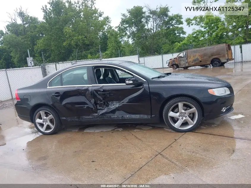 2010 Volvo S80 T6 VIN: YV1992AHXA1125347 Lot: 45402531
