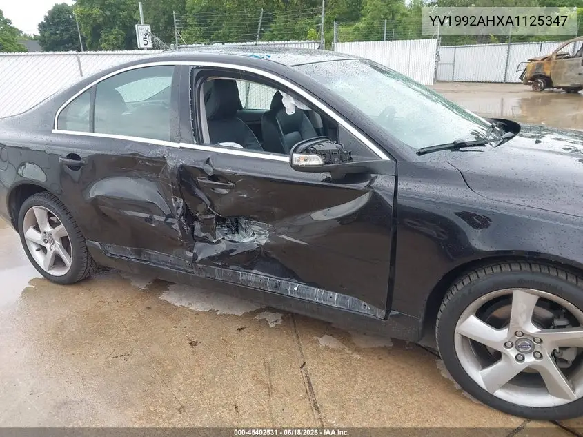 2010 Volvo S80 T6 VIN: YV1992AHXA1125347 Lot: 45402531