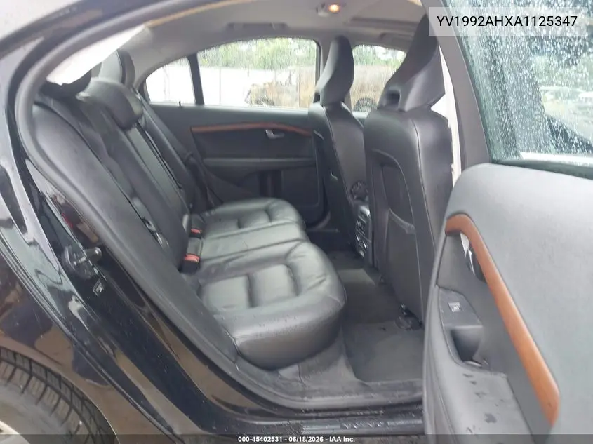 2010 Volvo S80 T6 VIN: YV1992AHXA1125347 Lot: 45402531