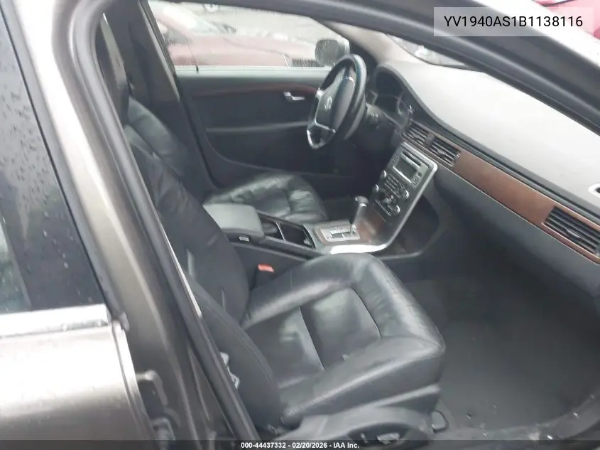 2011 Volvo S80 3.2 VIN: YV1940AS1B1138116 Lot: 44437332