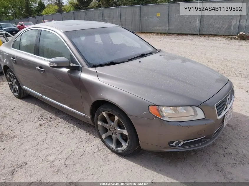 2011 Volvo S80 3.2 VIN: YV1952AS4B1139592 Lot: 45074549