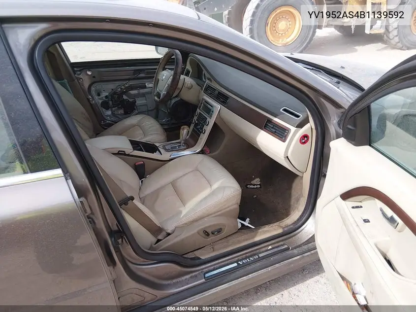 2011 Volvo S80 3.2 VIN: YV1952AS4B1139592 Lot: 45074549