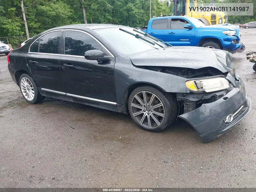 2011 Volvo S80 T6 VIN: YV1902AH0B1141987 Lot: 45196087