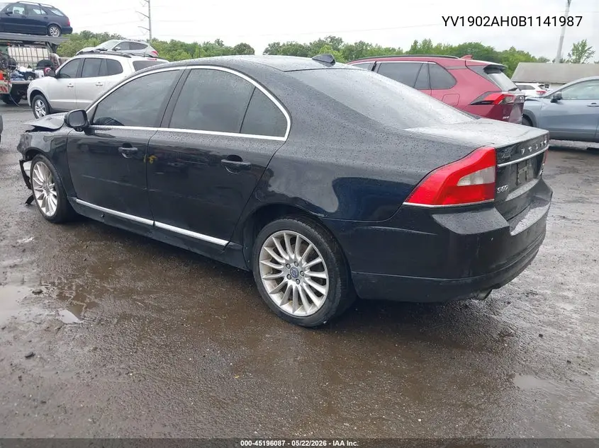 2011 Volvo S80 T6 VIN: YV1902AH0B1141987 Lot: 45196087