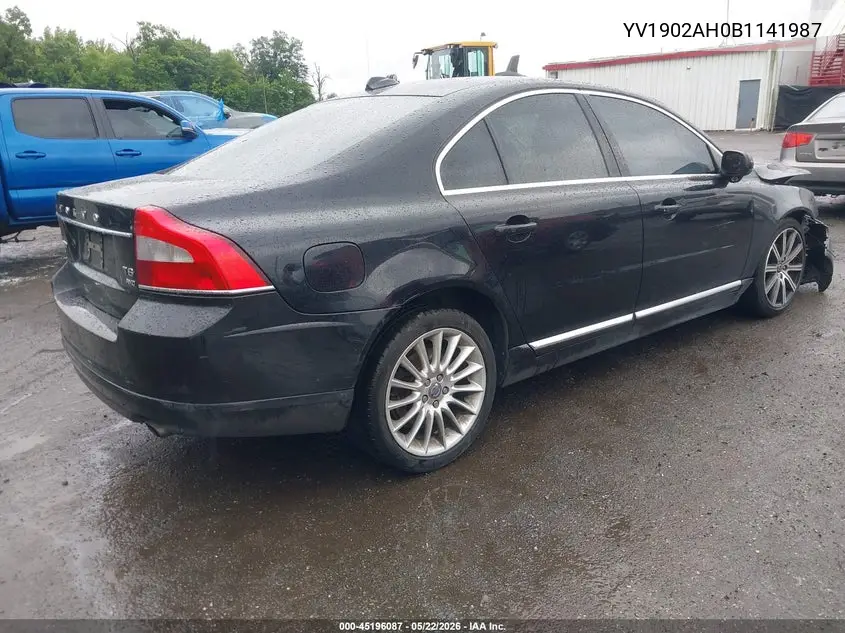 2011 Volvo S80 T6 VIN: YV1902AH0B1141987 Lot: 45196087