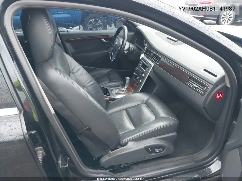 2011 Volvo S80 T6 VIN: YV1902AH0B1141987 Lot: 45196087