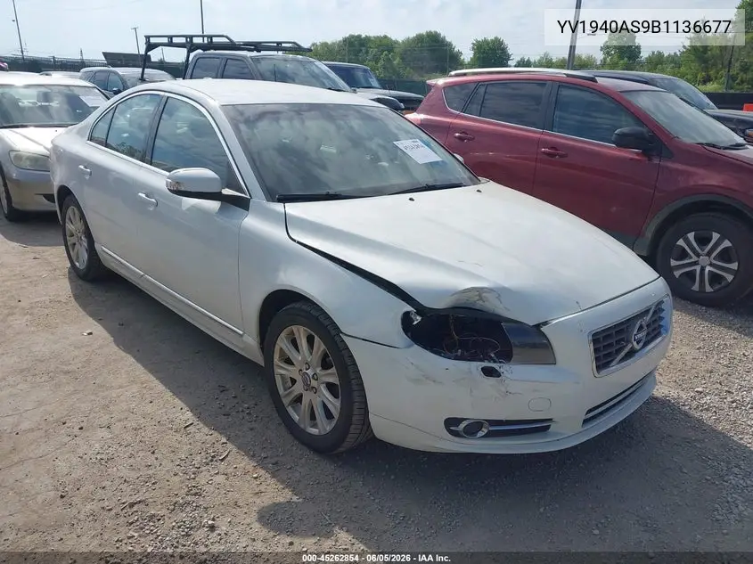 2011 Volvo S80 3.2 VIN: YV1940AS9B1136677 Lot: 45262854