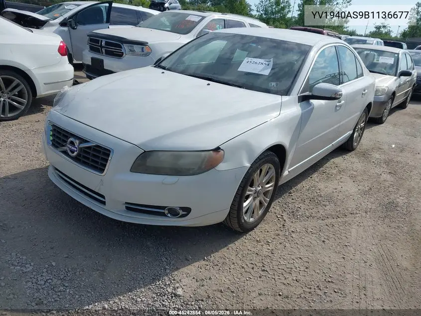 2011 Volvo S80 3.2 VIN: YV1940AS9B1136677 Lot: 45262854