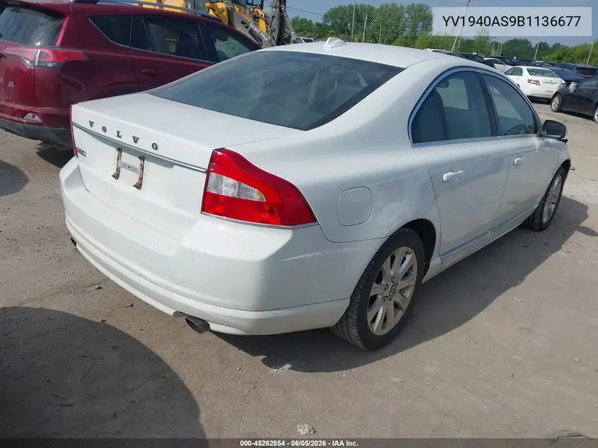 2011 Volvo S80 3.2 VIN: YV1940AS9B1136677 Lot: 45262854