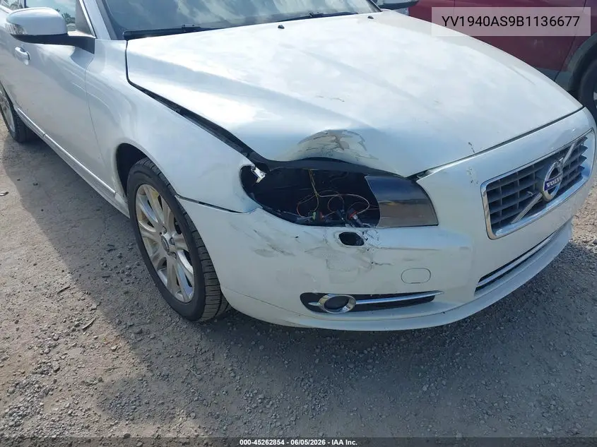2011 Volvo S80 3.2 VIN: YV1940AS9B1136677 Lot: 45262854