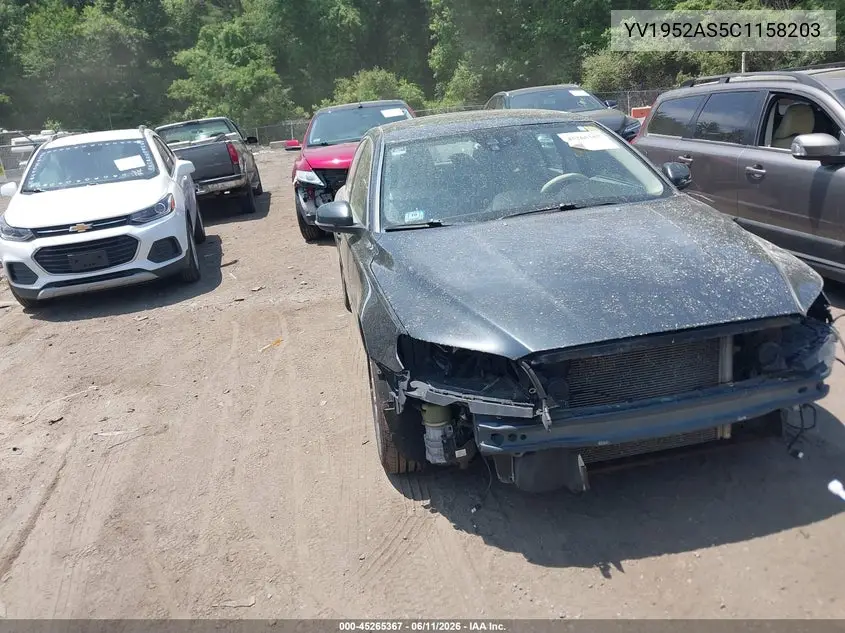 2012 Volvo S80 3.2/3.2 Platinum/3.2 Premier Plus VIN: YV1952AS5C1158203 Lot: 45265367