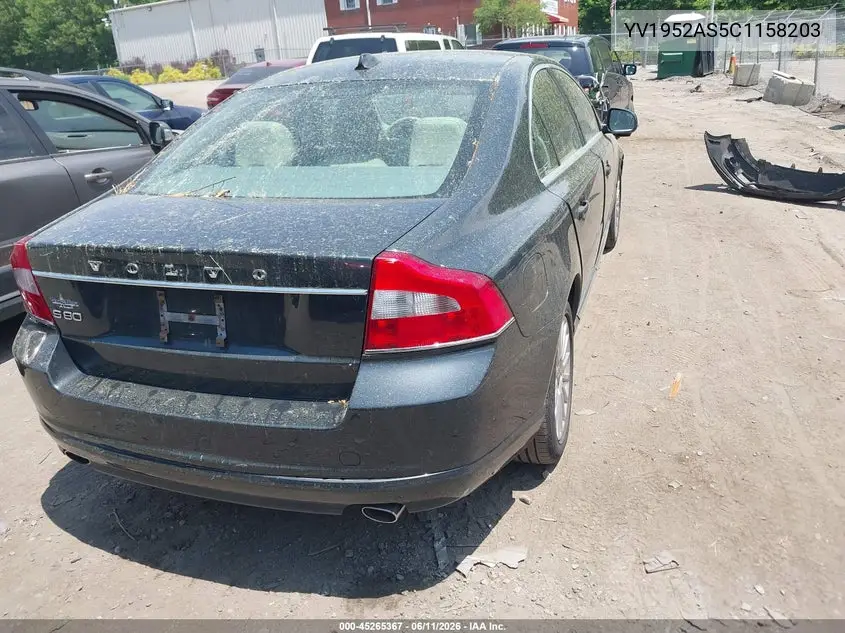 2012 Volvo S80 3.2/3.2 Platinum/3.2 Premier Plus VIN: YV1952AS5C1158203 Lot: 45265367