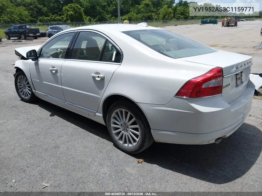 2012 Volvo S80 3.2L/3.2L Platinum/3.2L Premier Plus VIN: YV1952AS3C1159771 Lot: 45365738