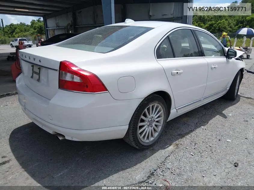 2012 Volvo S80 3.2L/3.2L Platinum/3.2L Premier Plus VIN: YV1952AS3C1159771 Lot: 45365738