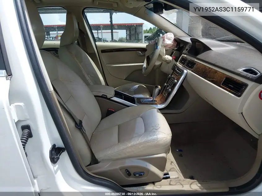 2012 Volvo S80 3.2L/3.2L Platinum/3.2L Premier Plus VIN: YV1952AS3C1159771 Lot: 45365738