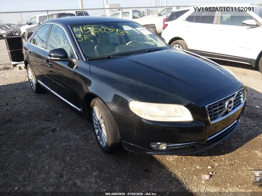 2012 Volvo S80 3.2L Premier Plus VIN: YV1952AS1C1152091 Lot: 45503939