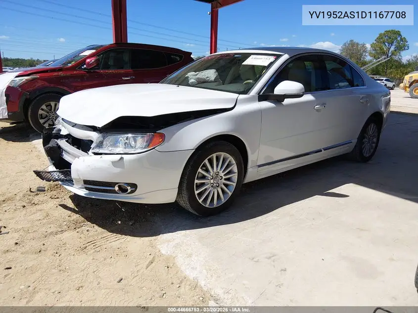 2013 Volvo S80 3.2 Premier Plus VIN: YV1952AS1D1167708 Lot: 44666753