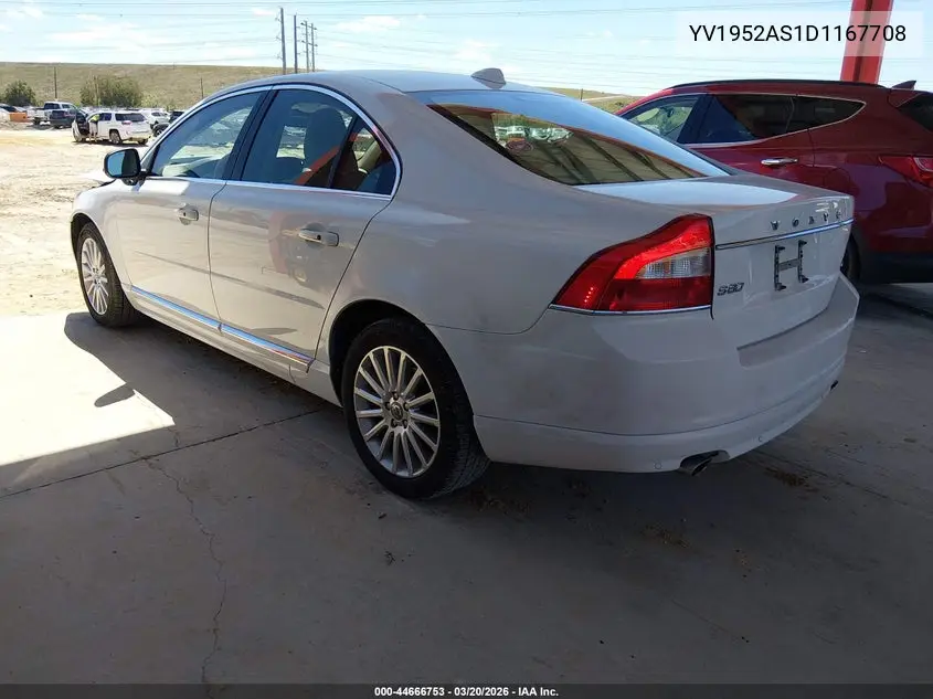 2013 Volvo S80 3.2 Premier Plus VIN: YV1952AS1D1167708 Lot: 44666753
